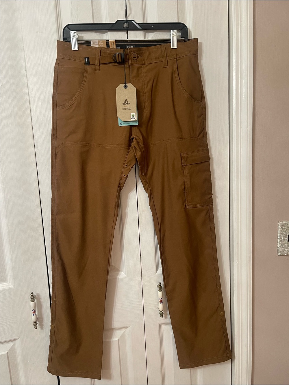 NWT PrAna Men’s 28/32 stretch Zion Pant II Color Sepia